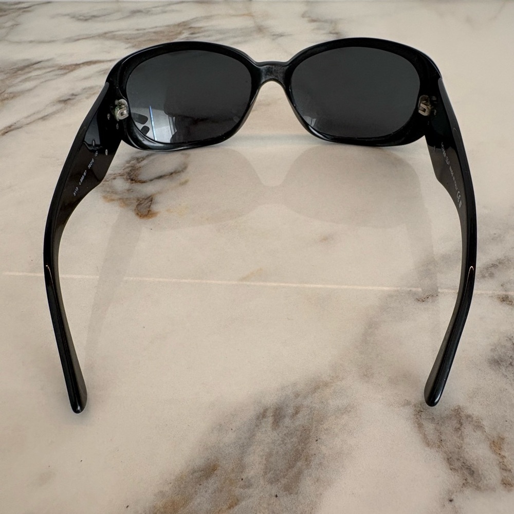 CHANEL 5113 Camellia Black Sunglasses CC Logo Floral Detail Vintage - Picture 8 of 13